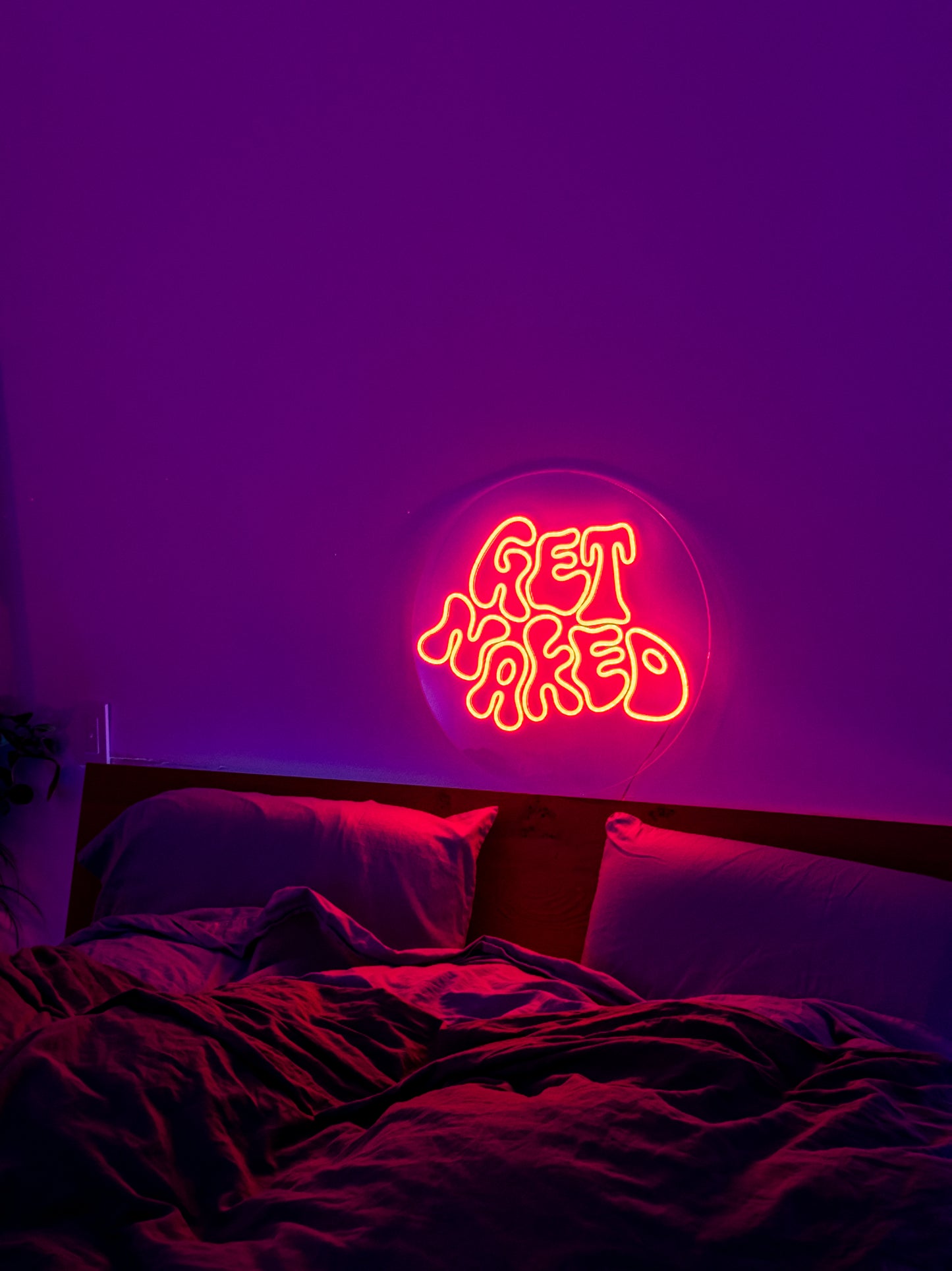 Get Naked LED Neon Sign