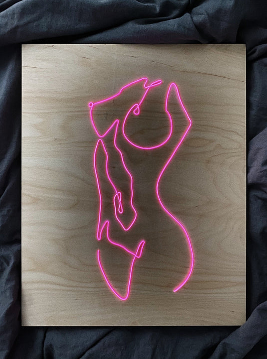 Women’s Nude Figure - EL Neon Sign